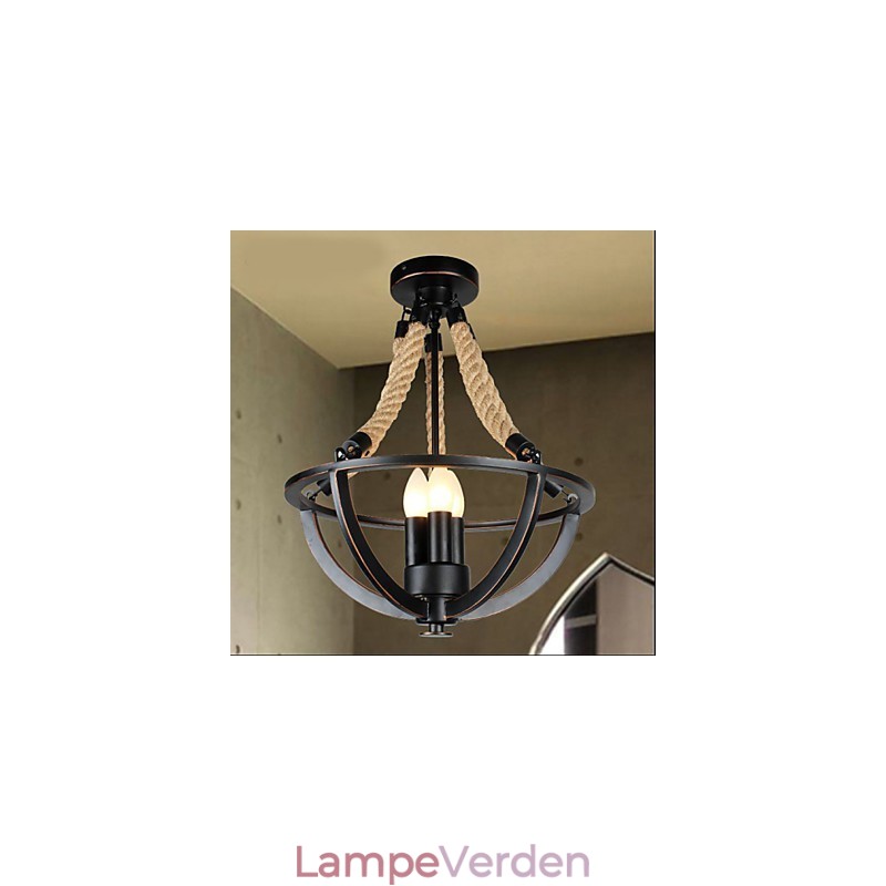 American Ceiling Retro Rope Simple Lampe
