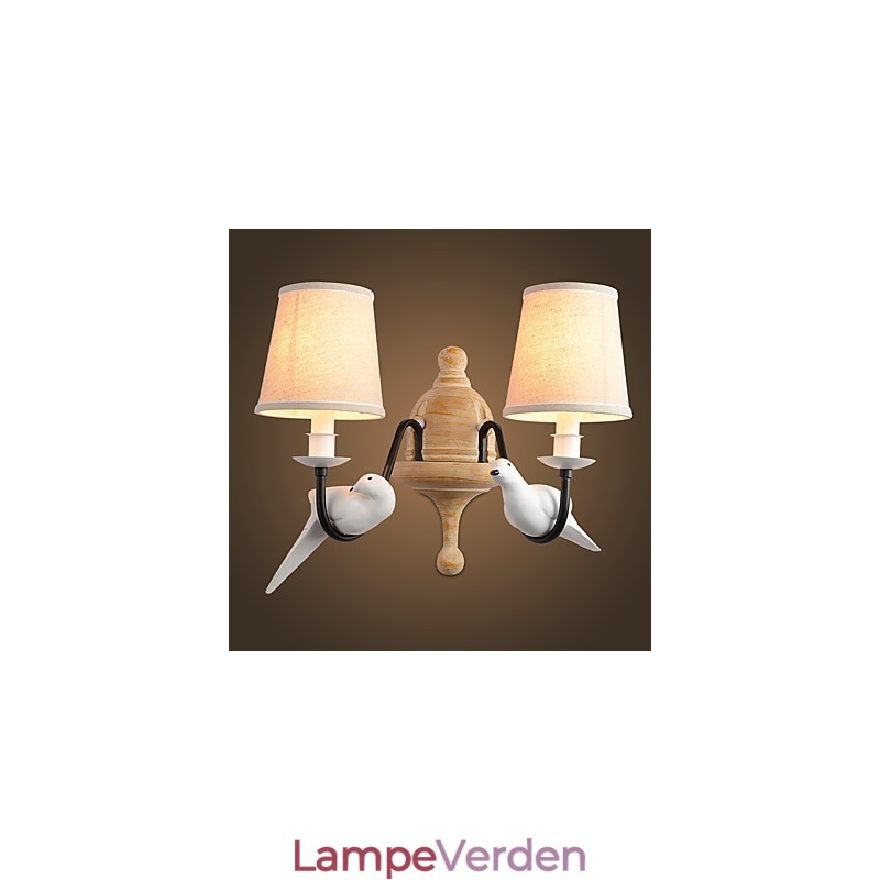 Rustik Lodge Enkelt vintage maleri Feature Ambient Light Wall Sconces Wall Light
