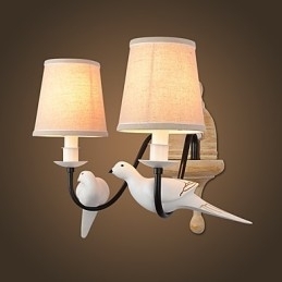 Rustik Lodge Enkelt vintage maleri Feature Ambient Light Wall Sconces Wall Light