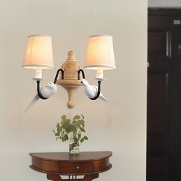 Rustik Lodge Enkelt vintage maleri Feature Ambient Light Wall Sconces Wall Light