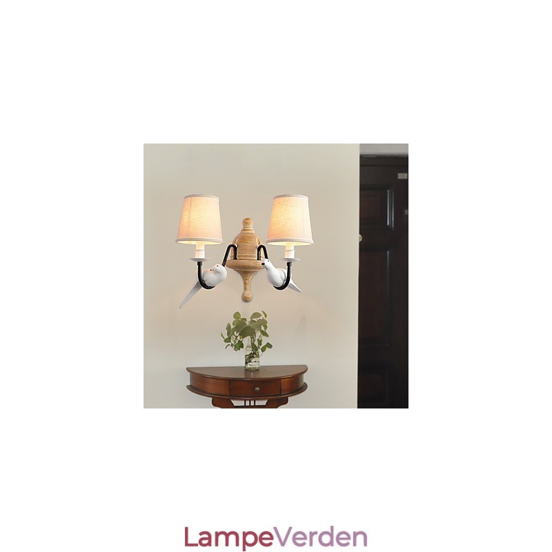 Rustik Lodge Enkelt vintage maleri Feature Ambient Light Wall Sconces Wall Light
