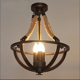 American Ceiling Retro Rope Simple Lampe