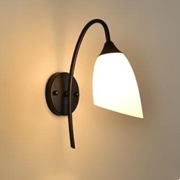 Sort American Simple Soveværelseslampe Fishing Bedside Væglampe