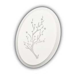 Blomme udskåret akryl scrub væglampe rundformet sengelampe korridor lys varm hvid AC220V