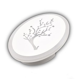 Blomme udskåret akryl scrub væglampe rundformet sengelampe korridor lys varm hvid AC220V