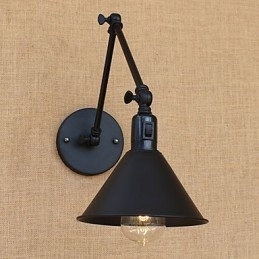 Country Retro Painting Funktion til Mini Style Swing Arm Øjenbeskyttelse Downlight Swing Arm Lights
