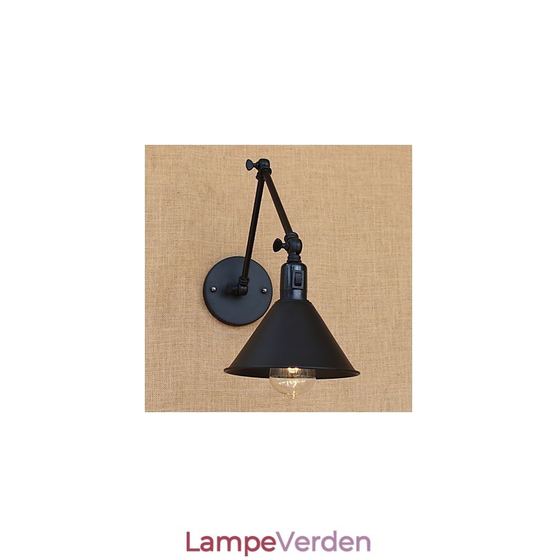 Country Retro Painting Funktion til Mini Style Swing Arm Øjenbeskyttelse Downlight Swing Arm Lights