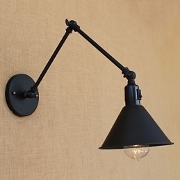 Country Retro Painting Funktion til Mini Style Swing Arm Øjenbeskyttelse Downlight Swing Arm Lights