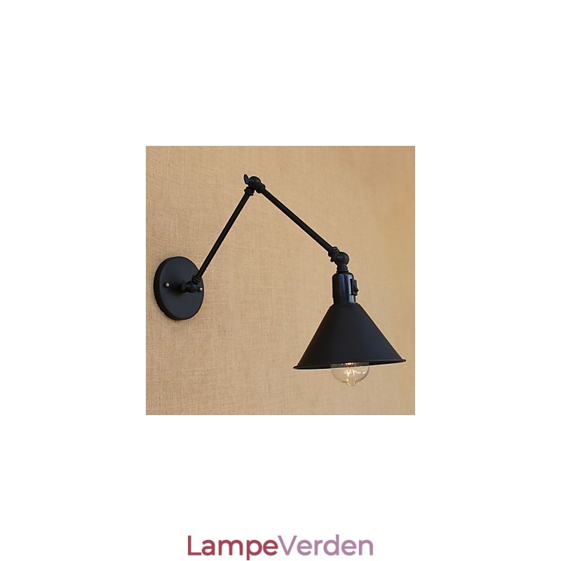 Country Retro Painting Funktion til Mini Style Swing Arm Øjenbeskyttelse Downlight Swing Arm Lights