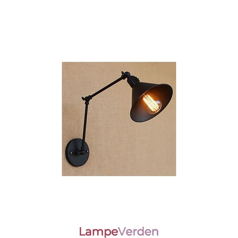 Country Retro Painting Funktion til Mini Style Swing Arm Øjenbeskyttelse Downlight Swing Arm Lights