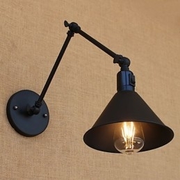 Country Retro Painting Funktion til Mini Style Swing Arm Øjenbeskyttelse Downlight Swing Arm Lights