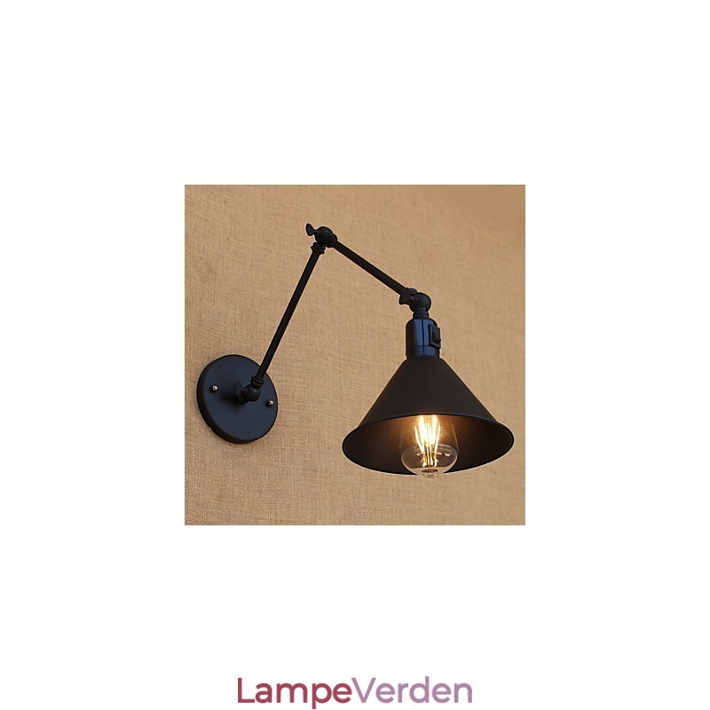 Country Retro Painting Funktion til Mini Style Swing Arm Øjenbeskyttelse Downlight Swing Arm Lights