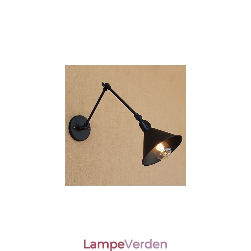 Country Retro Painting Funktion til Mini Style Swing Arm Øjenbeskyttelse Downlight Swing Arm Lights