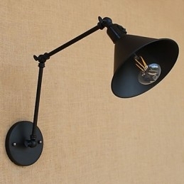 Country Retro Painting Funktion til Mini Style Swing Arm Øjenbeskyttelse Downlight Swing Arm Lights
