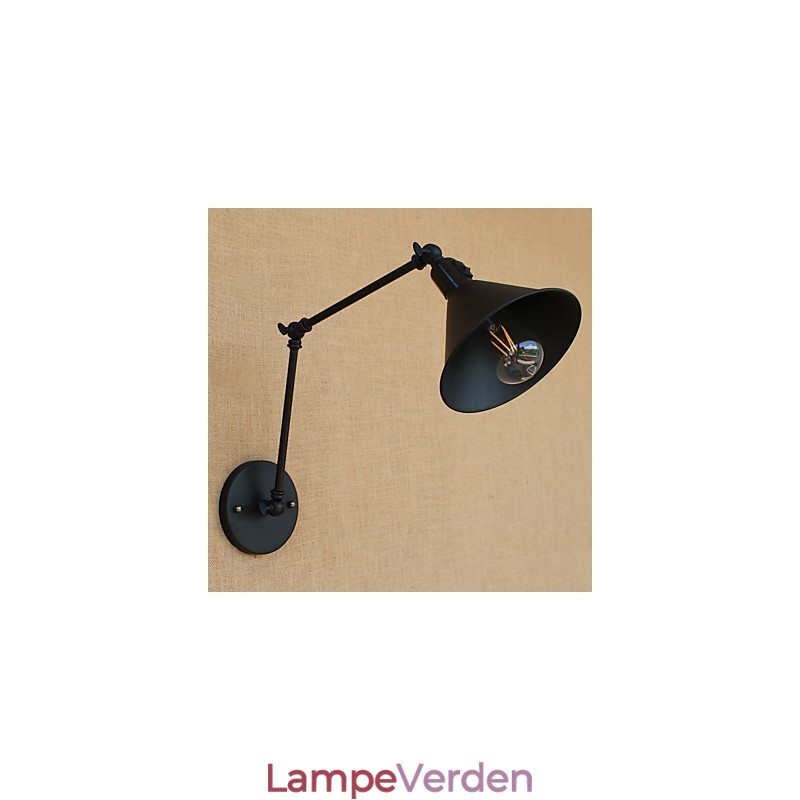 Country Retro Painting Funktion til Mini Style Swing Arm Øjenbeskyttelse Downlight Swing Arm Lights