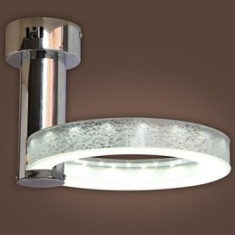 Sølv akryl lysekrone (krom finish)