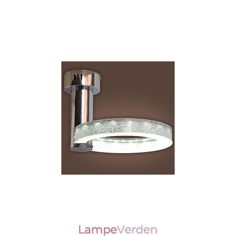 Sølv akryl lysekrone (krom finish)