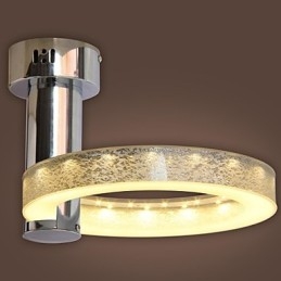 Sølv akryl lysekrone (krom finish)