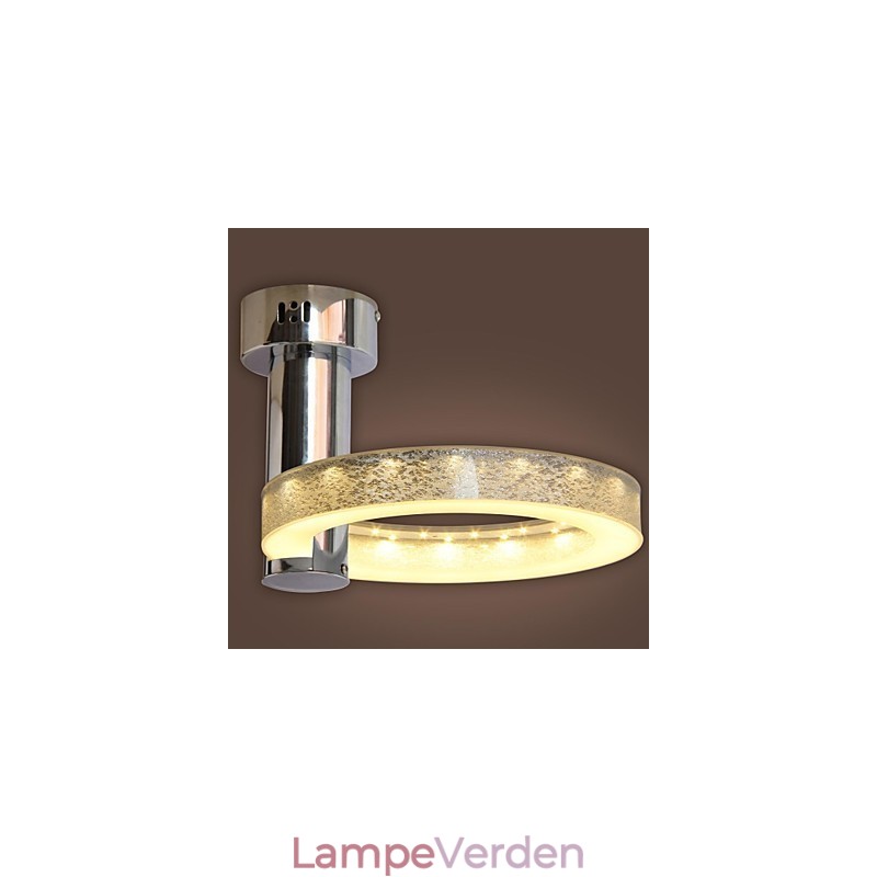 Sølv akryl lysekrone (krom finish)