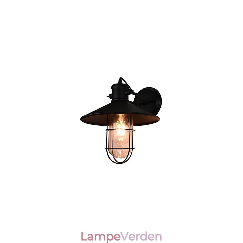 Væglampe Væglamper Væglampe Stum Sort Lyssværd Lampe På Væg