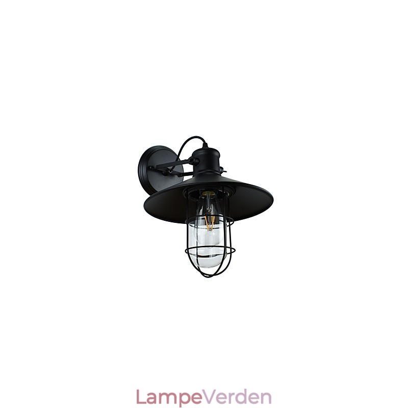 Væglampe Væglamper Væglampe Stum Sort Lyssværd Lampe På Væg