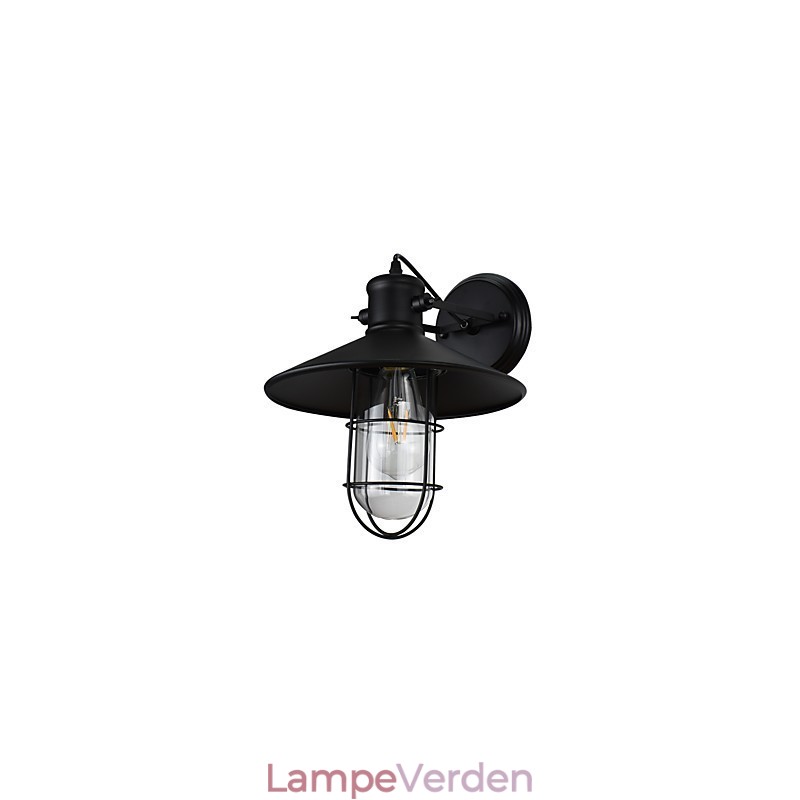 Væglampe Væglamper Væglampe Stum Sort Lyssværd Lampe På Væg