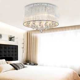 Loftslampe Moderne Krystal 4 Lys