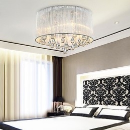Loftslampe Moderne Krystal 4 Lys