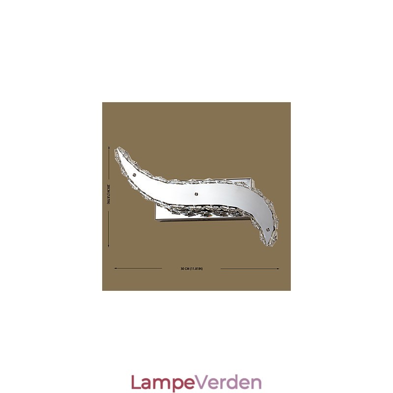 Integreret moderne moderne maleri funktion til Crystal Ambient Light Wall Sconces Wall Light