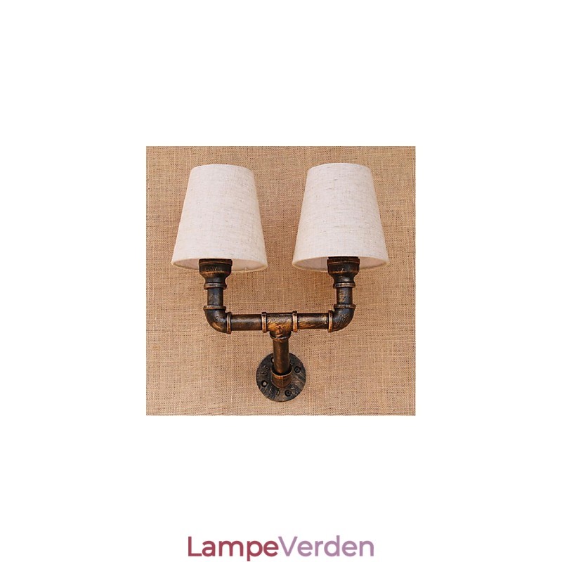 Rustik Lodge Messing Funktion til Ambient Light Wall Sconces Wall Light