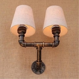 Rustik Lodge Messing Funktion til Ambient Light Wall Sconces Wall Light
