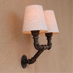 Rustik Lodge Messing Funktion til Ambient Light Wall Sconces Wall Light