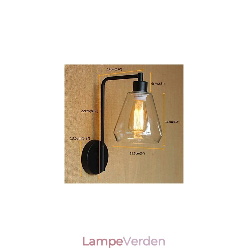 Rustik Lodge Country Black Oxide Finish Funktion til svingarm omgivende lys