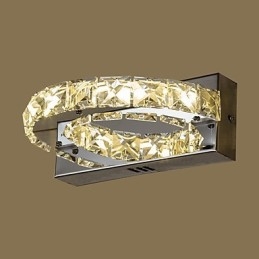Integreret moderne moderne maleri funktion til Crystal Ambient Light Wall Sconces Wall Light