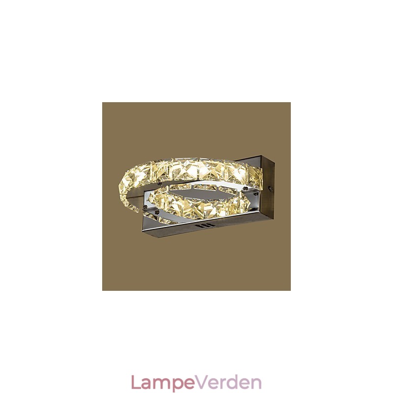 Integreret moderne moderne maleri funktion til Crystal Ambient Light Wall Sconces Wall Light