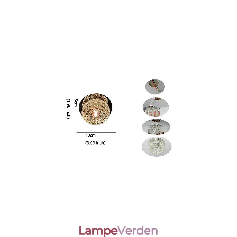 Moderne moderne krystal Mini Style Flush Mount