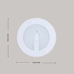 Integreret moderne moderne maleri-funktion til væglamper med omgivende lys