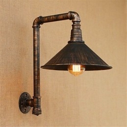 Rustik Lodge Country Antik Messing Funktion til Ambient Light Wall Sconces Wall Light