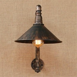 Rustik Lodge Country Antik Messing Funktion til Ambient Light Wall Sconces Wall Light