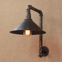 Rustik Lodge Country Antik Messing Funktion til Ambient Light Wall Sconces Wall Light