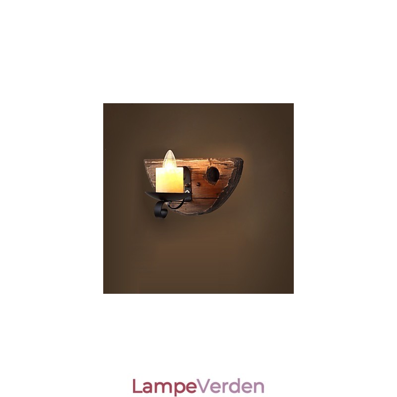 Rustik Lodge Maleri Funktion til Mini Style Ambient Light Wall Sconces Wall Light