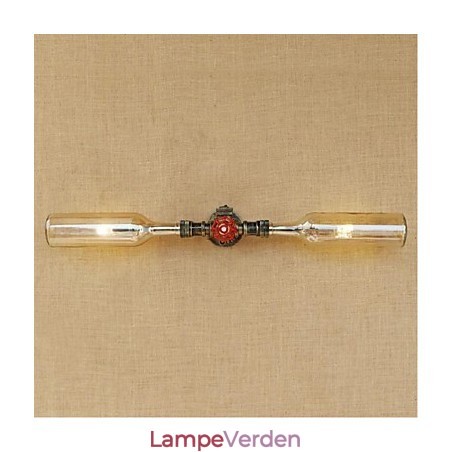 Retro American Village Creative Industry Wind Designer Vandflaske Væglampe Væglampe Rav