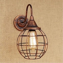 Enkel Og Retro Kreativ Personlighed Rust Farve Amerikansk væglampe Wall Sconces Wall Light