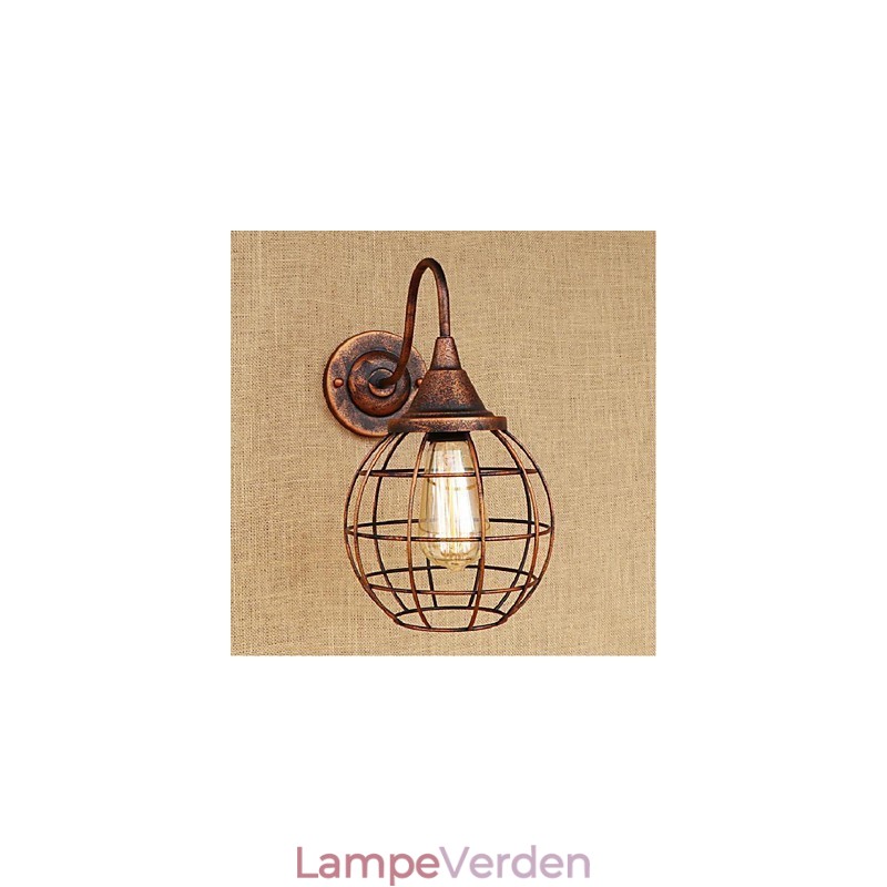 Enkel Og Retro Kreativ Personlighed Rust Farve Amerikansk væglampe Wall Sconces Wall Light