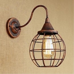 Enkel Og Retro Kreativ Personlighed Rust Farve Amerikansk væglampe Wall Sconces Wall Light