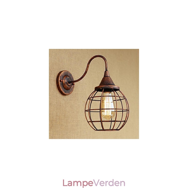 Enkel Og Retro Kreativ Personlighed Rust Farve Amerikansk væglampe Wall Sconces Wall Light