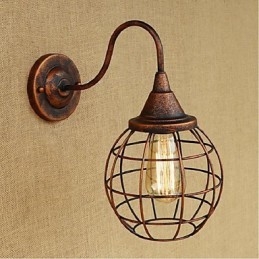Enkel Og Retro Kreativ Personlighed Rust Farve Amerikansk væglampe Wall Sconces Wall Light