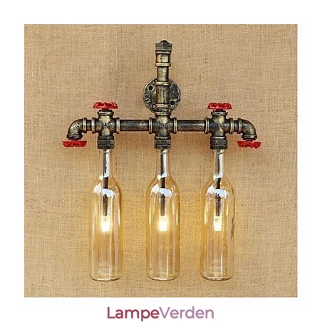 Retro Industriel Vindkontakt Vandflaske Væglampe Væglampe Rav Retro Industriel Vindkontakt Vandflaske Væglampe Væglampe Rav