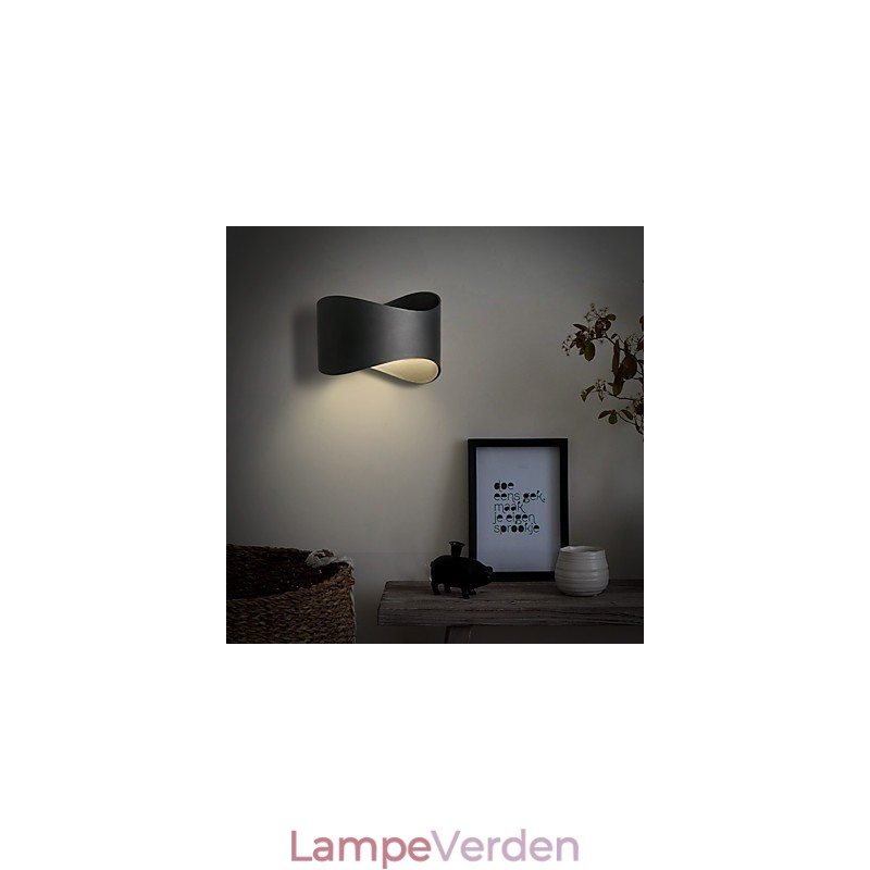 Moderne moderne sort oxid-finish-funktion til Mini Style Ambient Light Wall Sconces Wall Light