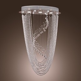 Moderne moderne krystal krom lysekrone Flush Mount